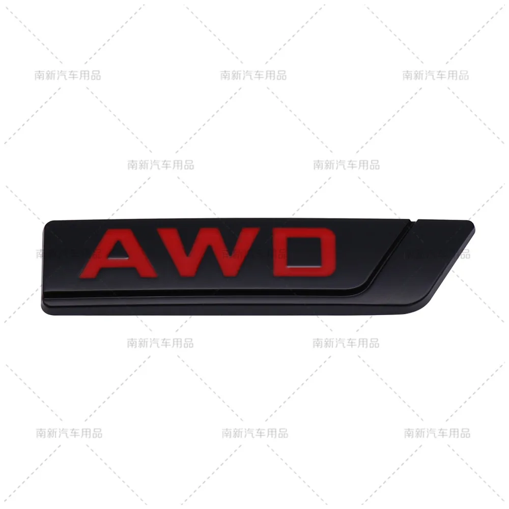 AWD Letter Car Badge Fit Geely Boyue Emgrand Borui Rear Trunk Side Body Modified Exterior Decor Sticker Auto Styling Accessories