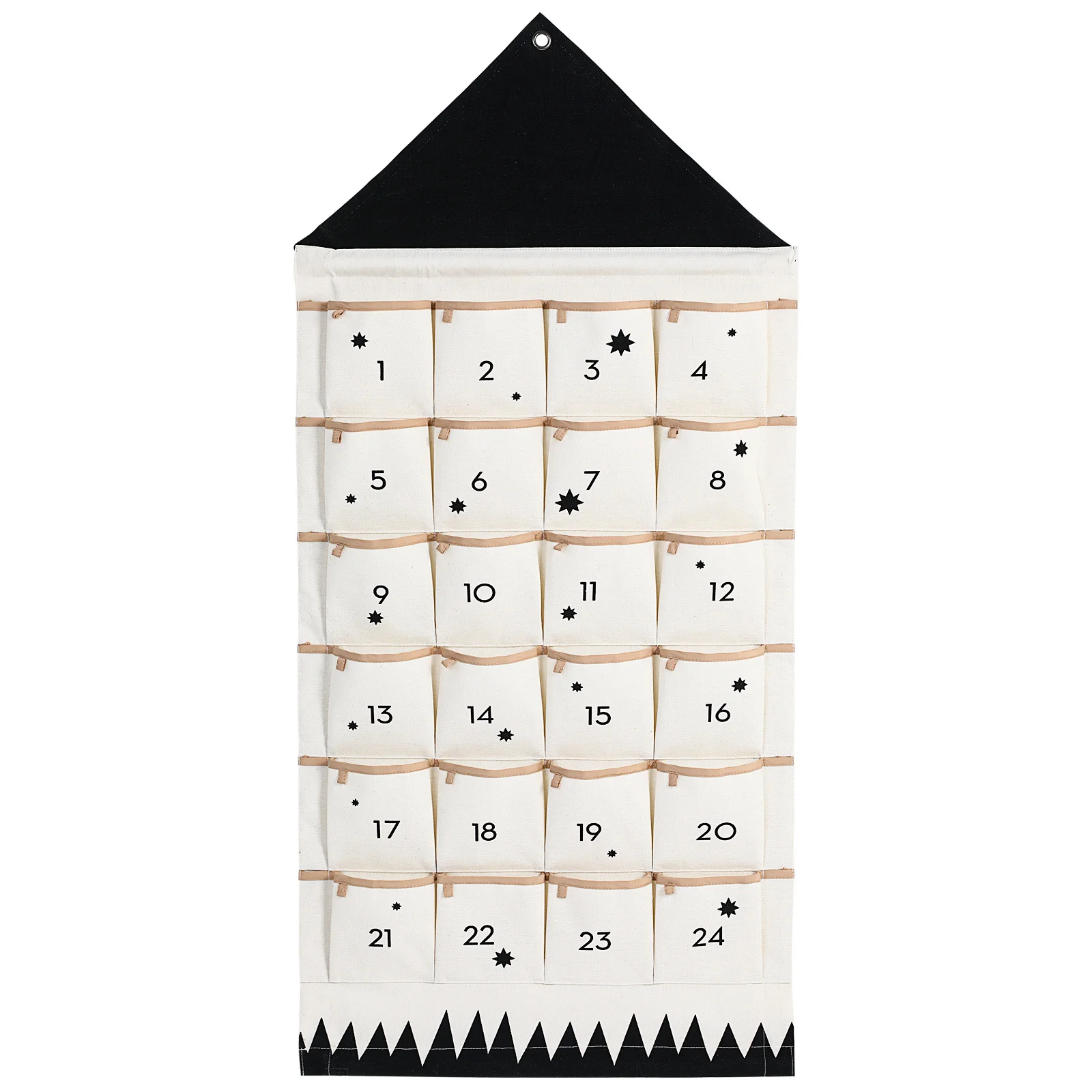 

Hanging Storage Bag Multi-Pockets Organizer For Door Xmas Calendar Multi-Pockets Bag Wall Window Cotton Container Sundries