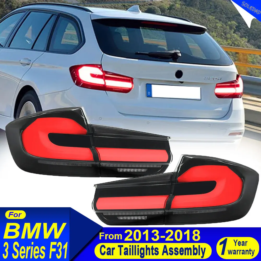 Car Tail Lights For BMW 3 Series F31 Touring 2013-2018 Flowing Water Flicker Tail Lamps Plug and Play Car Tail Light Assembly