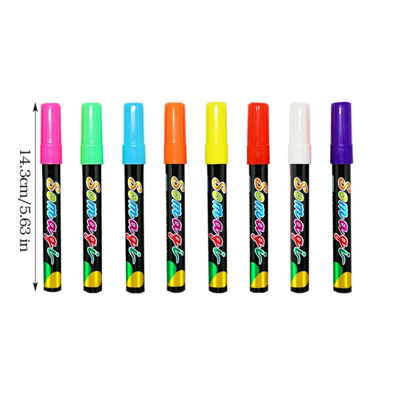 8 Kleuren Fluorescerend Bord Licht Marker Uitwisbare Reclame Pen Set, Geschikt Voor Led Fluorescerende Borden, Schoolborden, Diy Schilderij