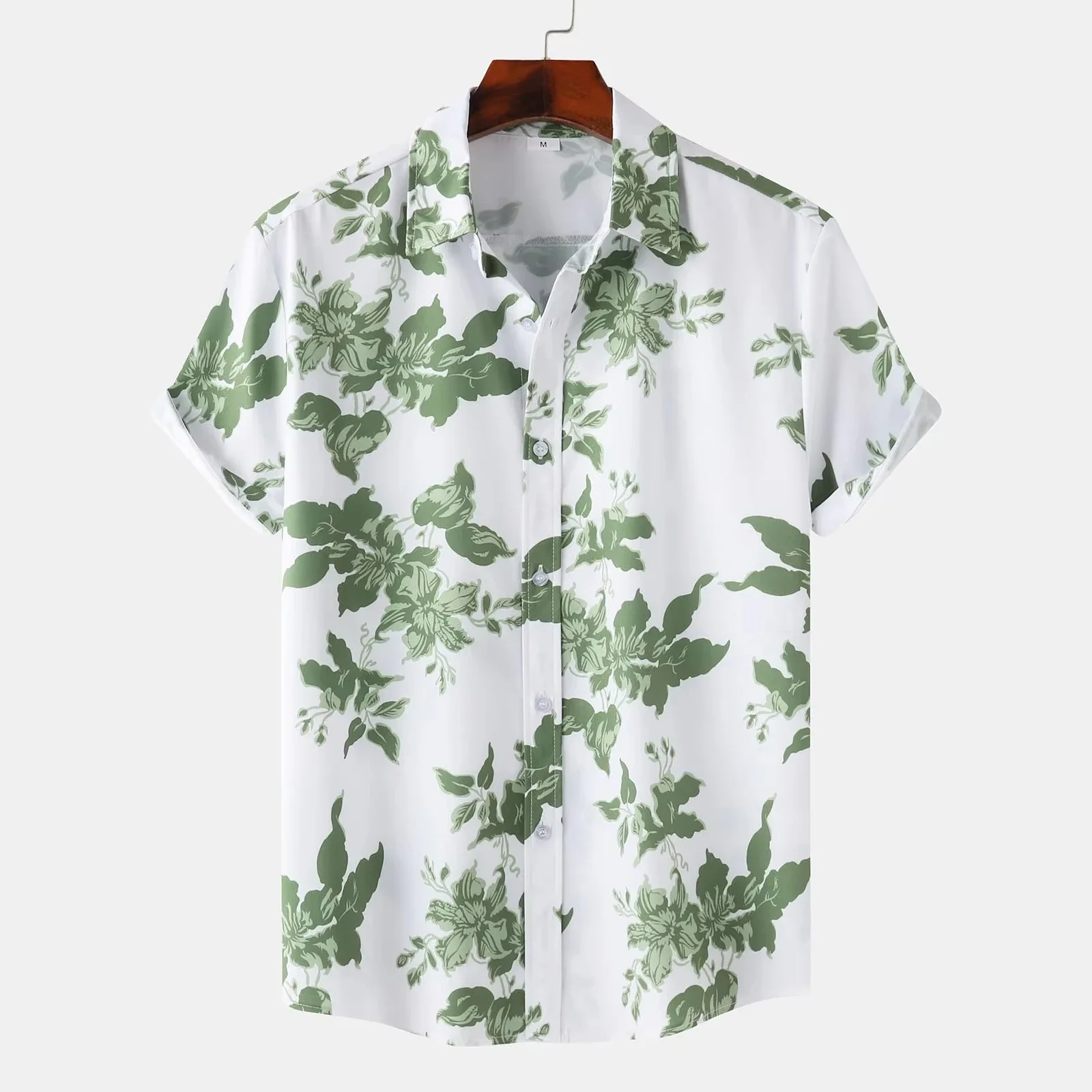 Summer Classic Retro Check 3D Print Casual Shirt - Men's Daily Commuting Beach-Friendly Short-Sleeved Shirt - Hawaiian