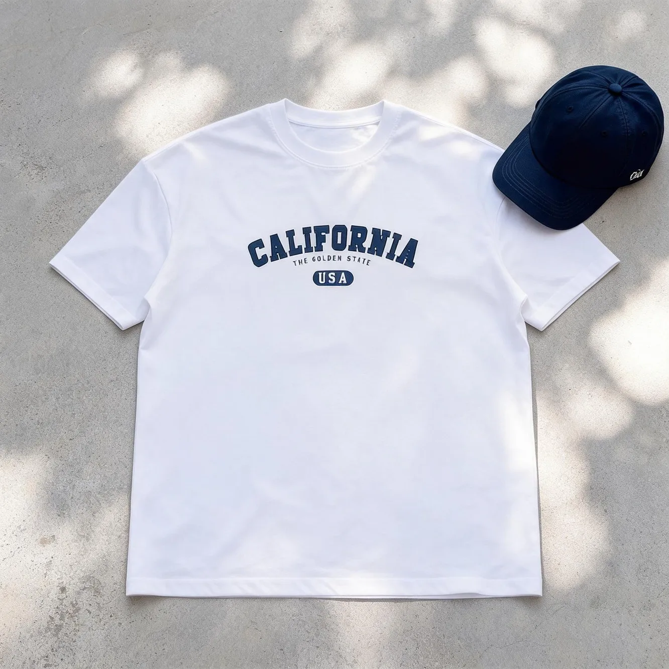 Mens Clothes California Letter USA Print White TShirt, Unisex Casual Crew Neck Tshirt, Plus Size Men's Clothing 5XL, Lightweight 220gsm Knit Fabric, Machine Washable, For Spring/Summer/Fall Christmas/Valentine's Day/Independence Day