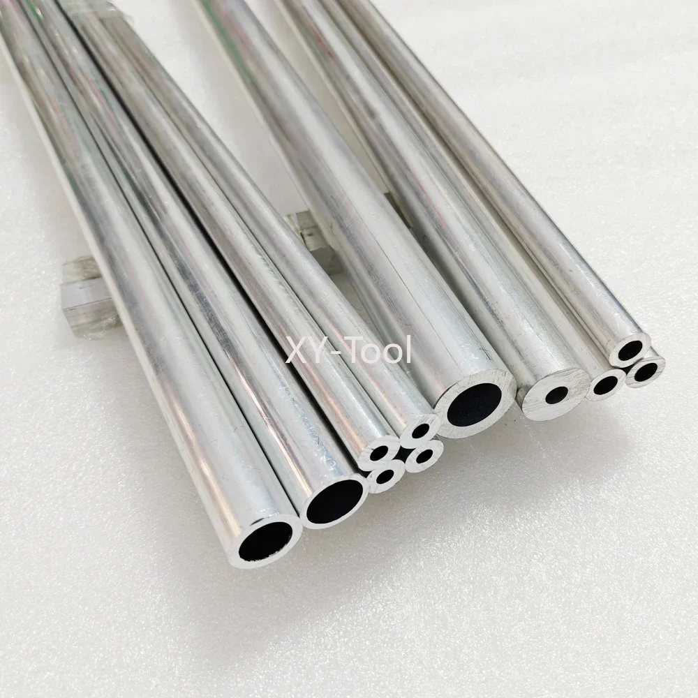 

6063 Aluminum Tube Round Aluminum Alloy Pipe ID4-23mm OD17-24mm Thin Straight Hollow AL Tube Piping CNC Metal Customizable