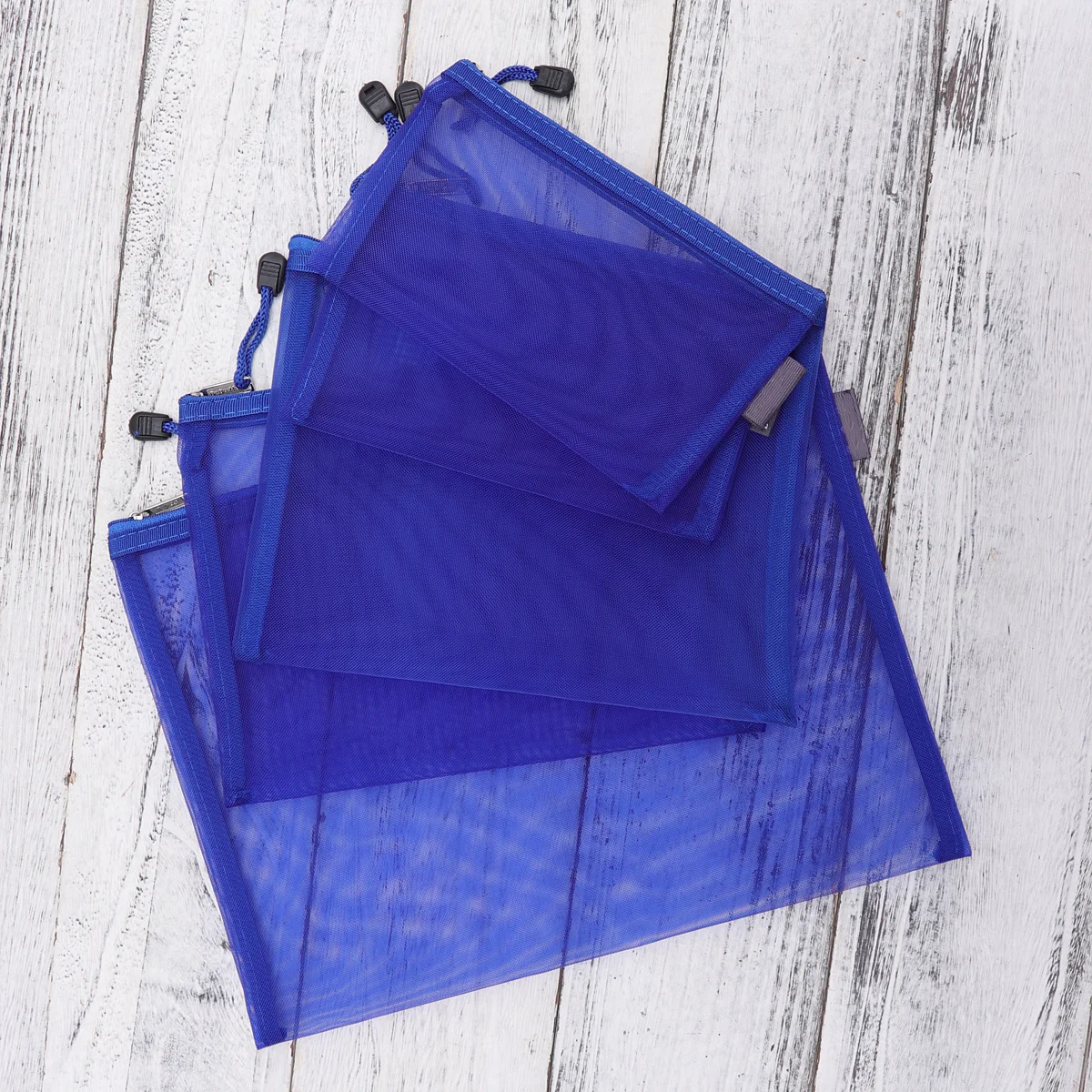 

5pcs A4 A5 A6 Mesh Zippered Stationery Bag File Folder Bag Portable Office School Supplies Document Storage File