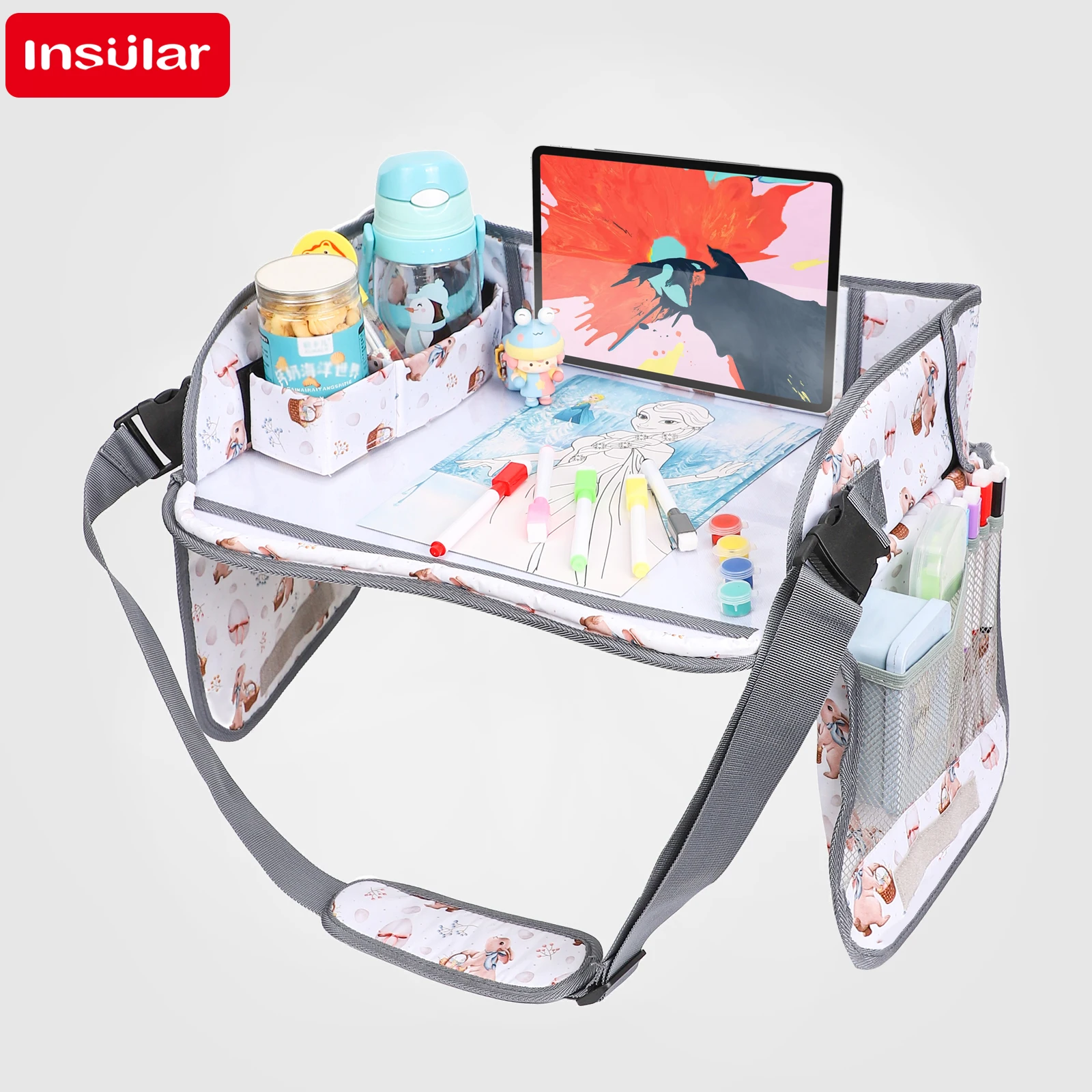 

Портативная дорожная доска для рисования INSULAR Kids, стираемая белая доска для копирования для детей 4-6 лет