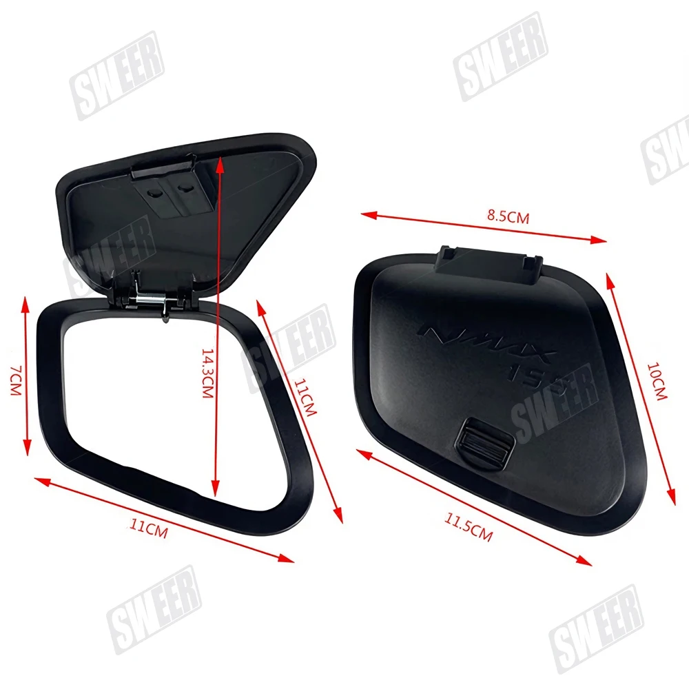 Caixa de ferramentas da motocicleta capa de armazenamento compatível com yamaha nmax125 nmax155 2020-2024 capa de bolso de armazenamento lateral à prova de poeira