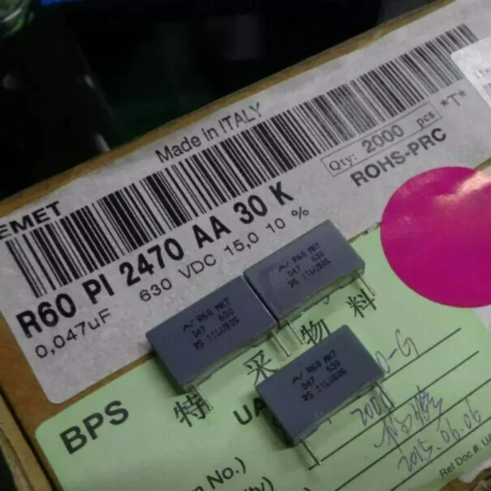 10pcs/lot AV R60 MKT 0.047uf 630V 47nf 473 K New 15mm General Purpose Metallized Polyester Film Capacitors R60PI2470AA30K