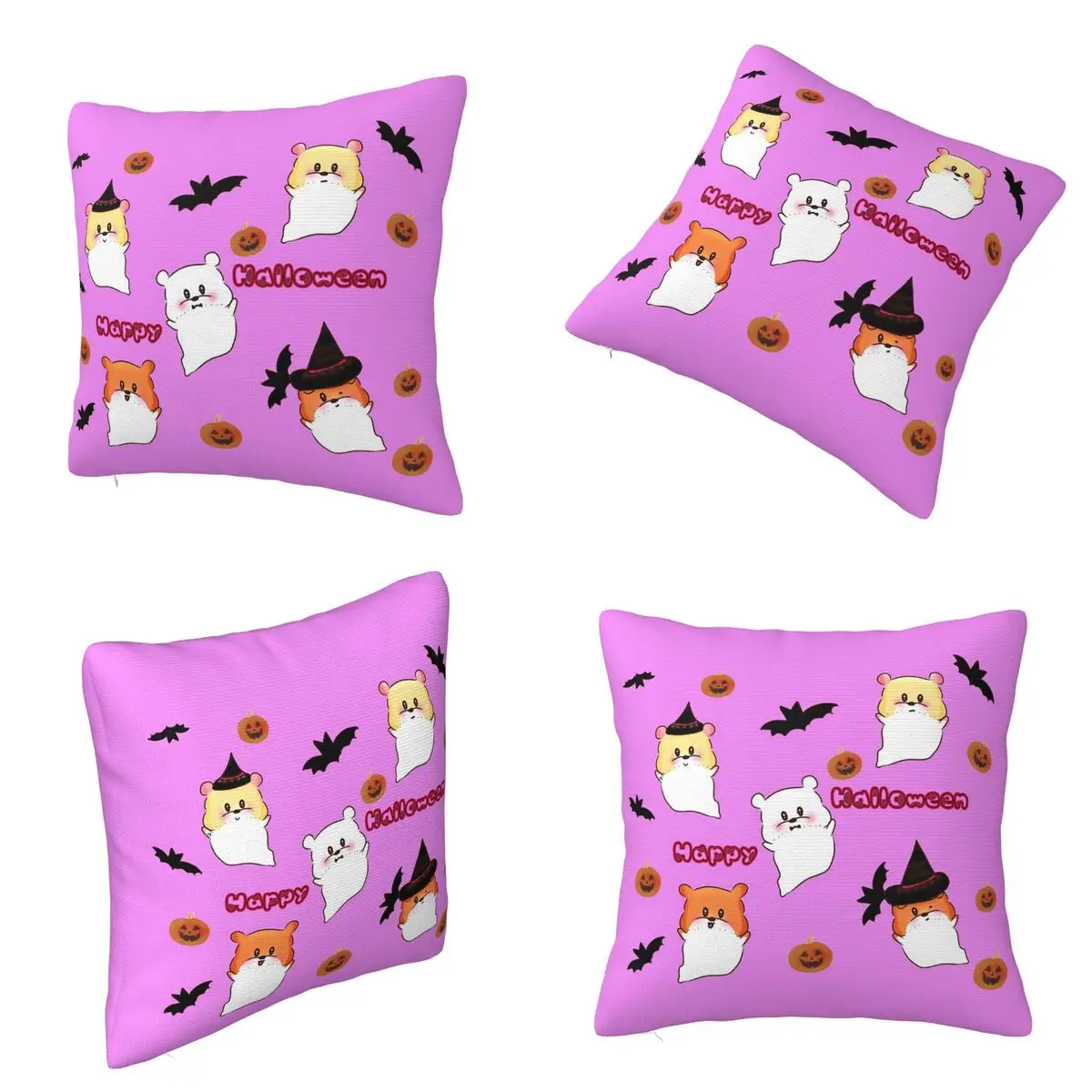 Cute Cartoon Hamster Ebichu Square Pillowcase Cushion Cover Pillow Case Throw Pillow Cover for Home Sofa Living Room