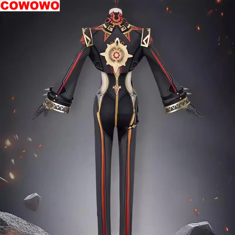 COWOWO Genshin Impact Mavuika Pyro Archon Game Suit Sexy Lovely Uniform Cosplay Costume Halloween Party Role Play Outfit Women