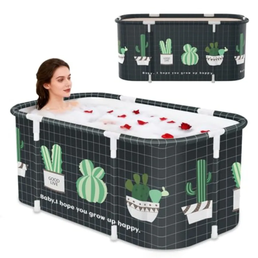 

Porble Foldable BatubFoldable SoakinBatub for Adults FreandinBatubs Hot Ba Tub Ice Ba Family Baroom SPA Tub 47.29.7x2.7h Ct