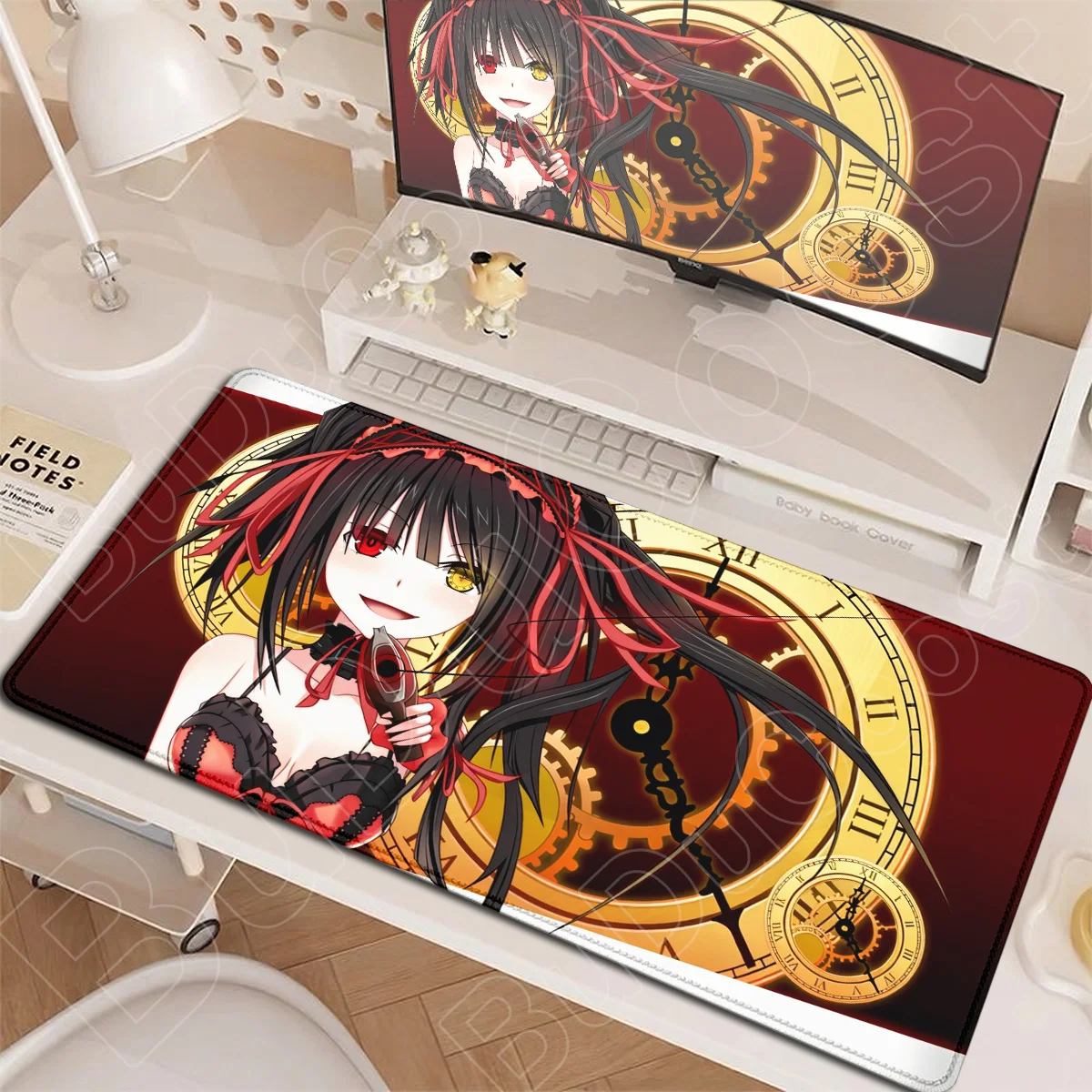 XXL Anime Girls Tokisaki Kurumi Mouse Pad New Hot Date A Live Game Laptop Desktop Mats Large Locking Edge Rubber Keyboard Carpet