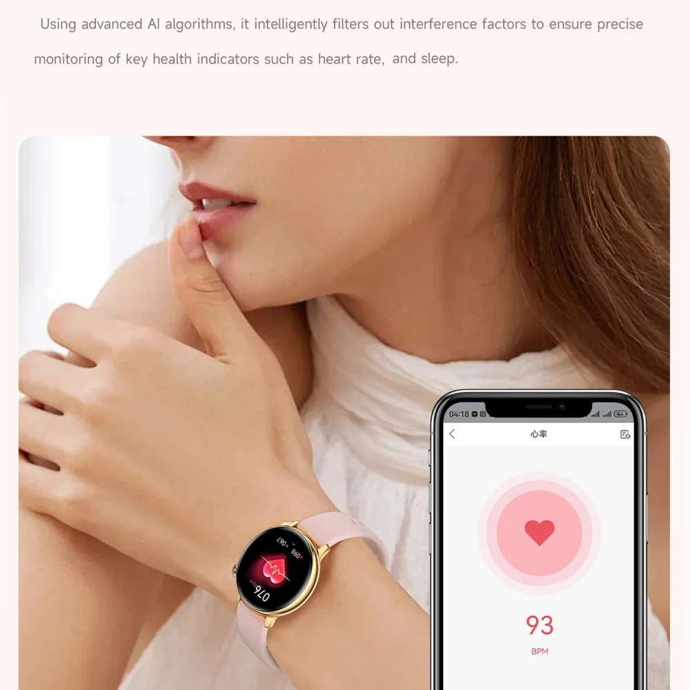 المرأة بلوتوث دعوة ساعة ذكية الرياضة اللياقة البدنية سيدة مقاوم للماء معدل ضربات القلب المعلومات الصحية تذكير فتاة الموسيقى Smartwatch #3