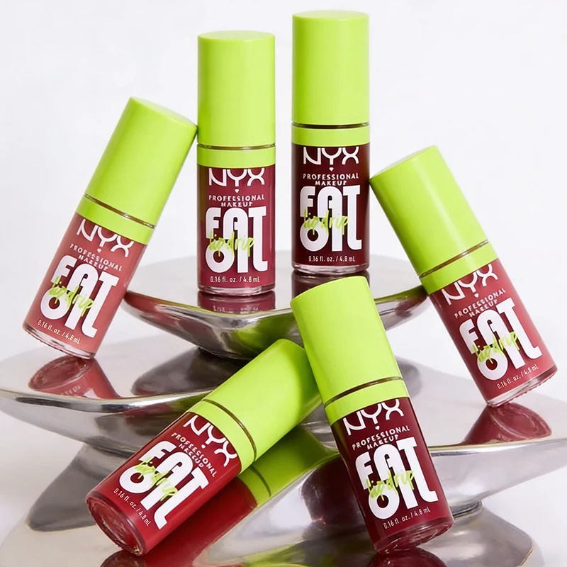 Brillo Labial Líquido NYX Fat Oil, Efecto Espejo Duradero, Hidrata, Repara, Nutre y da Brillo a los Labios