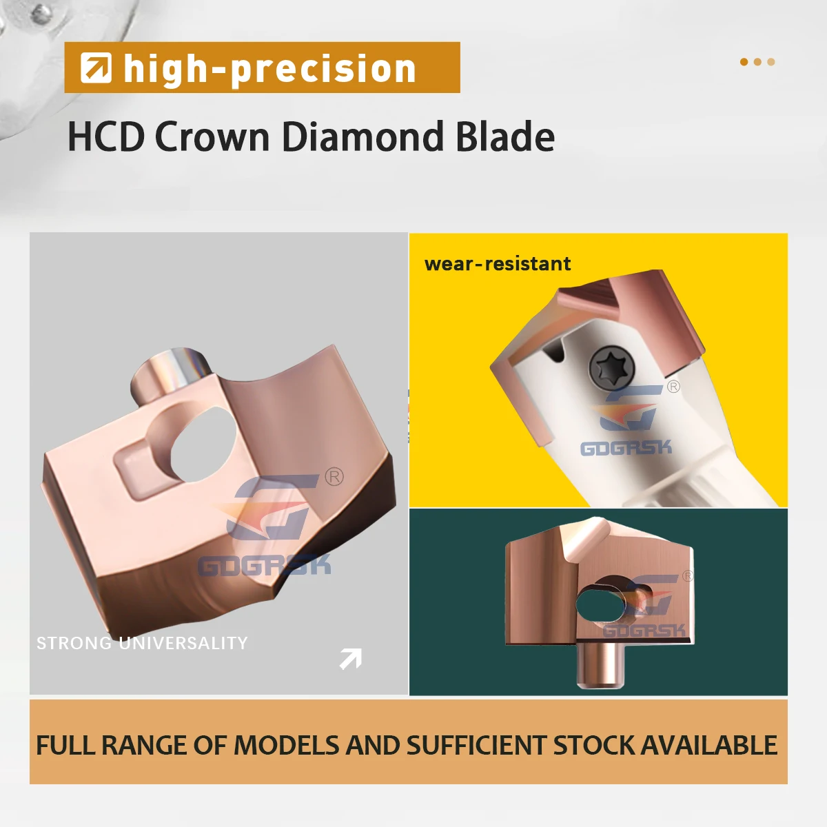 HCD 13.1 Crown Drill Bit For Deep Hole Machining HCD 10.1 CNC Drill Blade Wear Resistant Sharp Durable HCD 24.0Crown Drill Grain