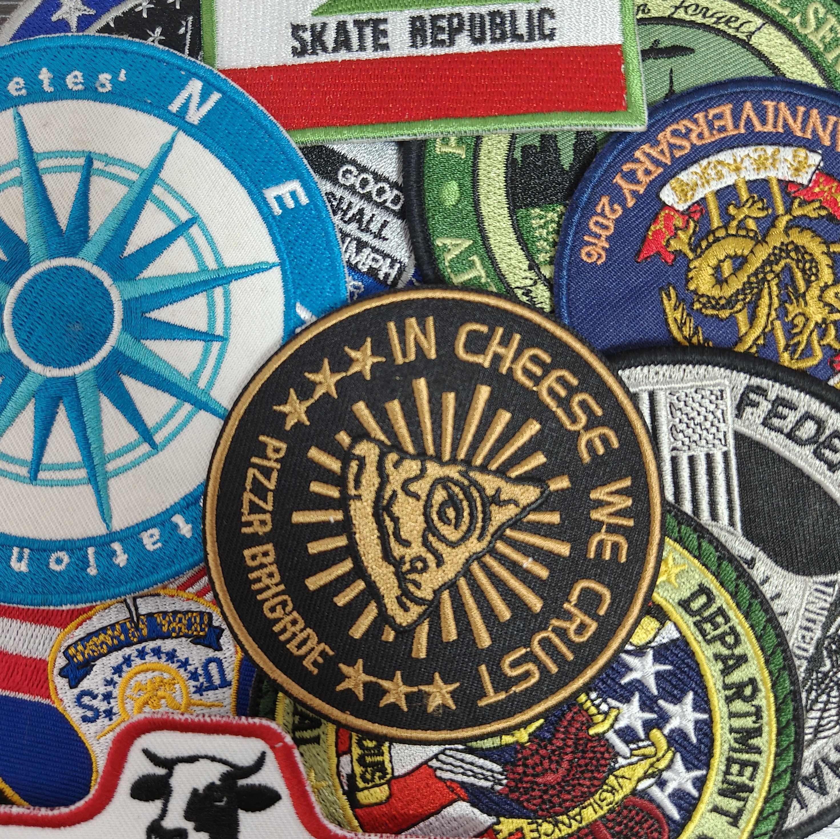 Custom Embroidery Patch DIY Logo Iron On Patches Customized Name Image Embroidered Patch For Clothing Backpack Hat Accessories