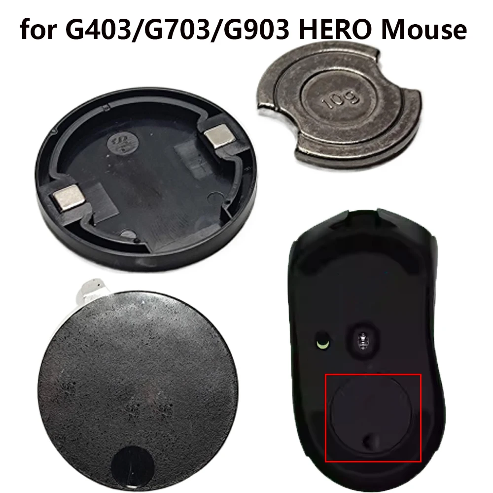 

1 PCS Removable Round Gaming Mouse Weights Cover Bottom for Logitech G403/G703/G903 HERO Mouse Counter Weight Cover Accessories