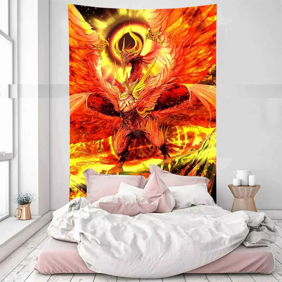 Monster Fire Red Lava By Ho Me Lili Tapestry For Bedroom Living Room Party Decor