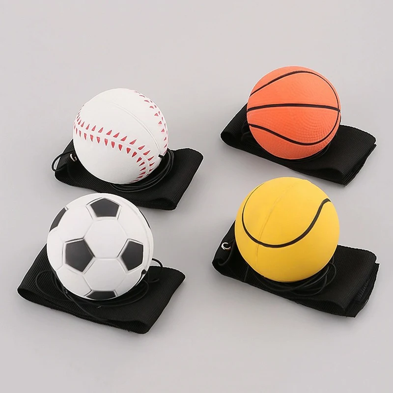 Elastic Wrist Return Ball For Adults And Kids Creative Toy String Rebound Hand-eye Coordination For Training Ball 6cm Ball Sport