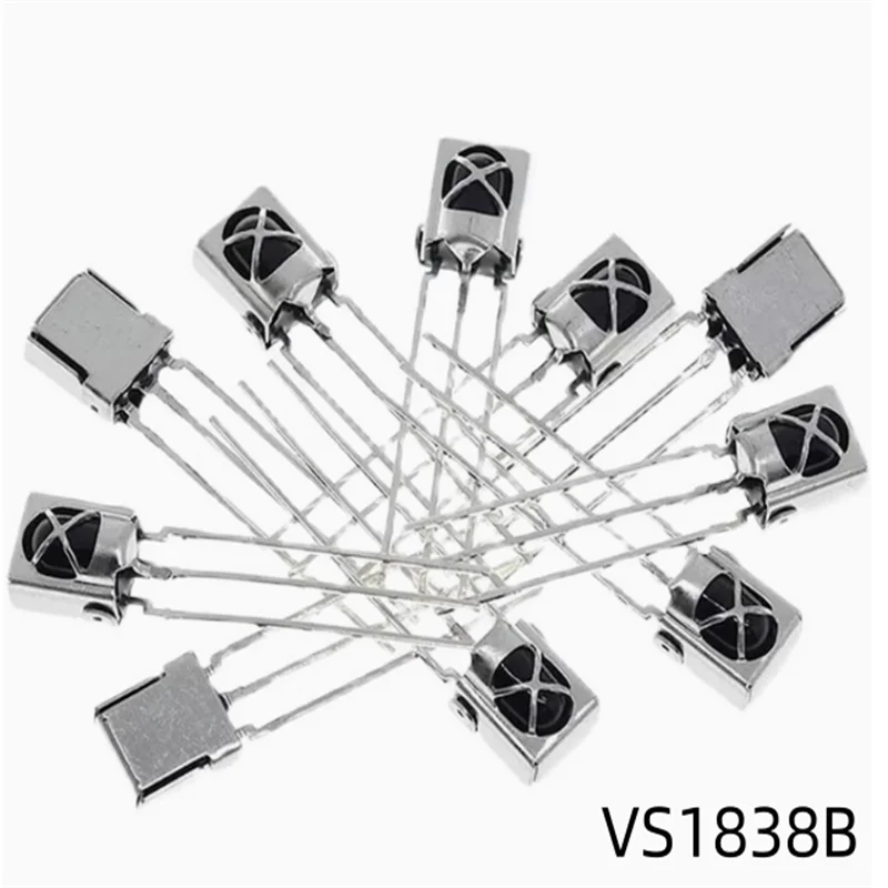 

10PCS New Original VS1838B Receiver Header 1838 Universal Universal Infrared Receiver Header Receiver Tube with Shielding