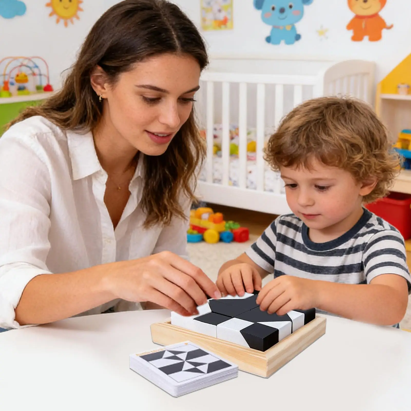 Houten blokpuzzel Houten hersenkraker Speelgoed Hersenkrakerpuzzels voor thuisreizen Schoolfeest Klaslokaal Kinderen Tieners Homeschooling