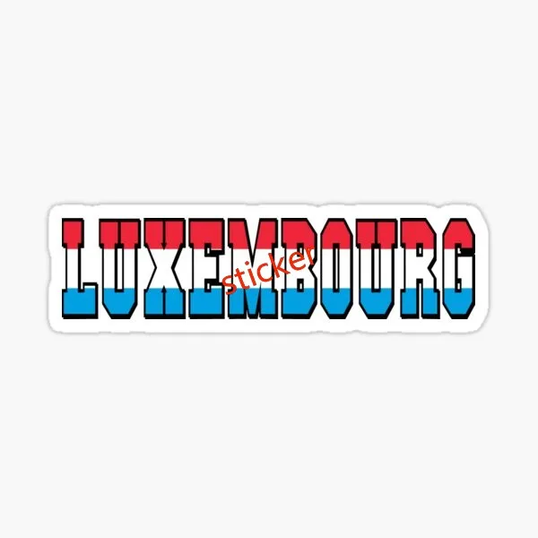

Luxembourg flag Car Sticker Anime Vinyl JDM Window Trunk Decal Cartoon Peek Car Styling