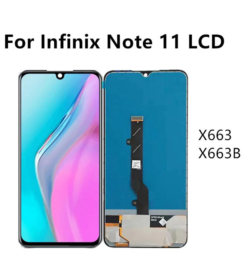 

For Infinix Note 11 LCD X663 Display Touch Screen Digitizer For Infinix Note11 X663B LCD Display