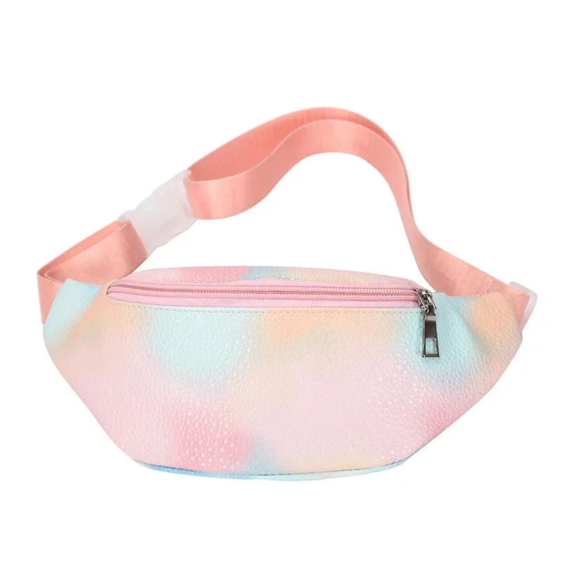 2023 Kids Waist Bags Cute Fanny Pack for Boys Girls Leather Chest Belt Bag Child Waist Crossbody Bags Adjustable Shoulder Bags