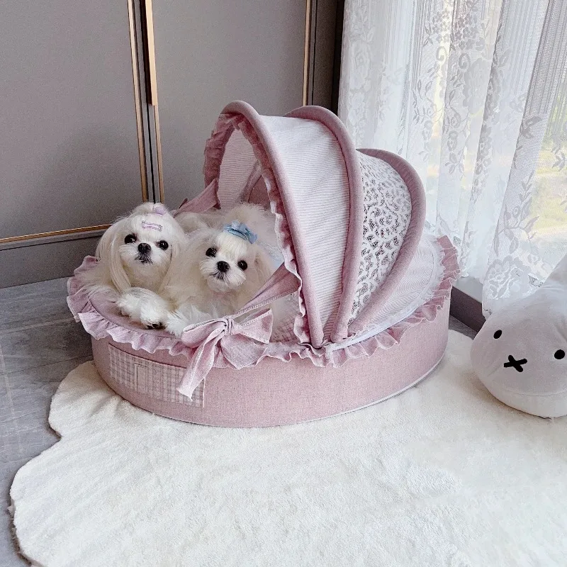 Pet cradle, removable kennel cat bed