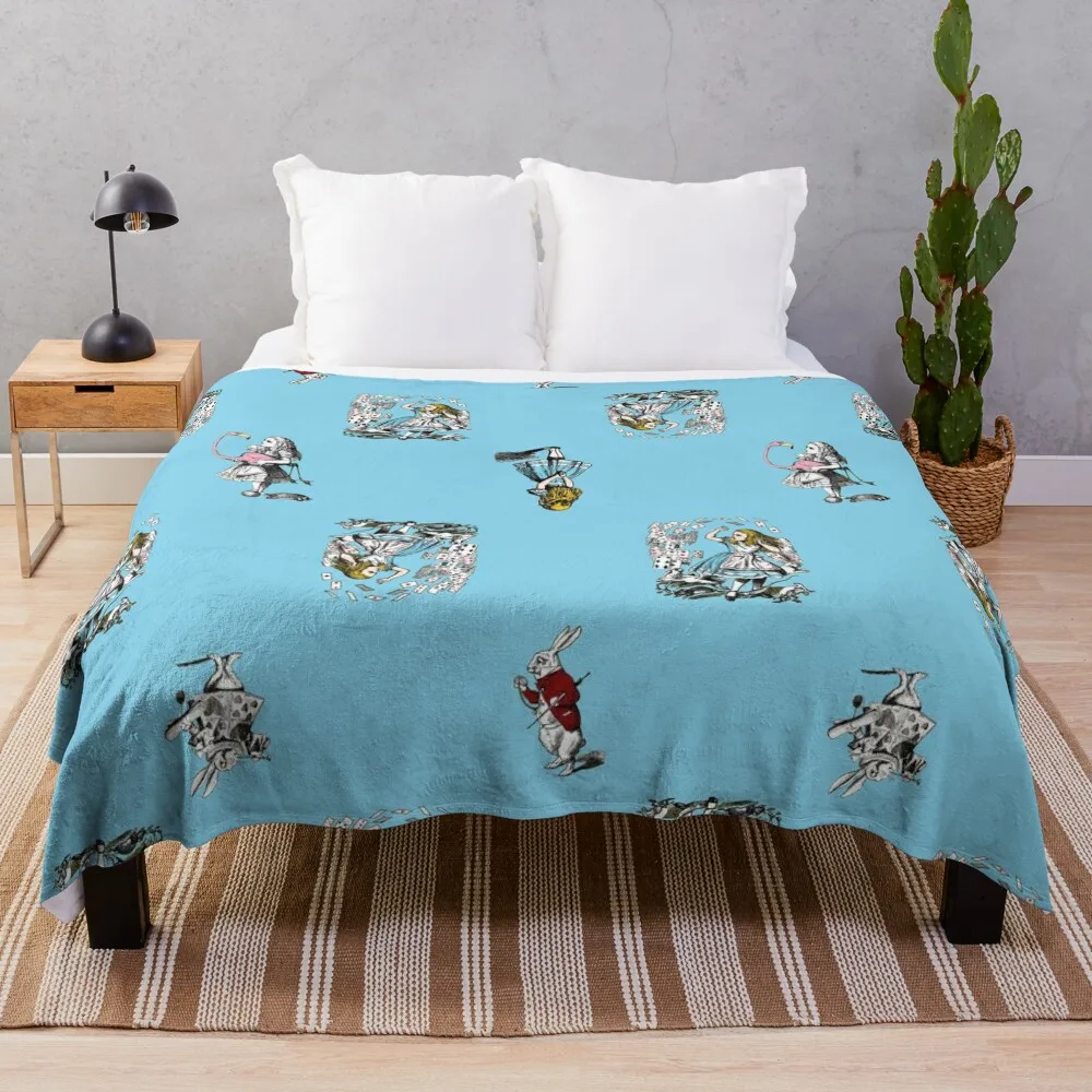 

Alice, Wonderland pack Throw Blanket Decorative Throw Tourist Blankets