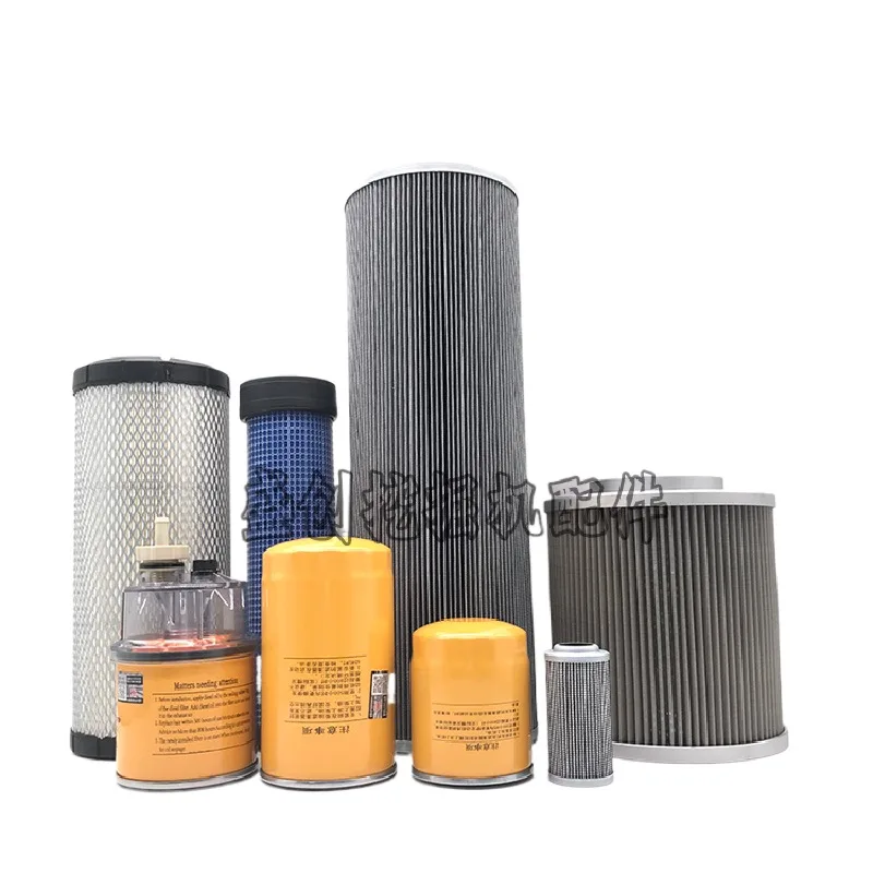 

For Sdlg Lg675f 75e Yanmar Engine Oil Diesel Air Filter Oil Water Separator Hydraulic Return Oil Excavator Accessories