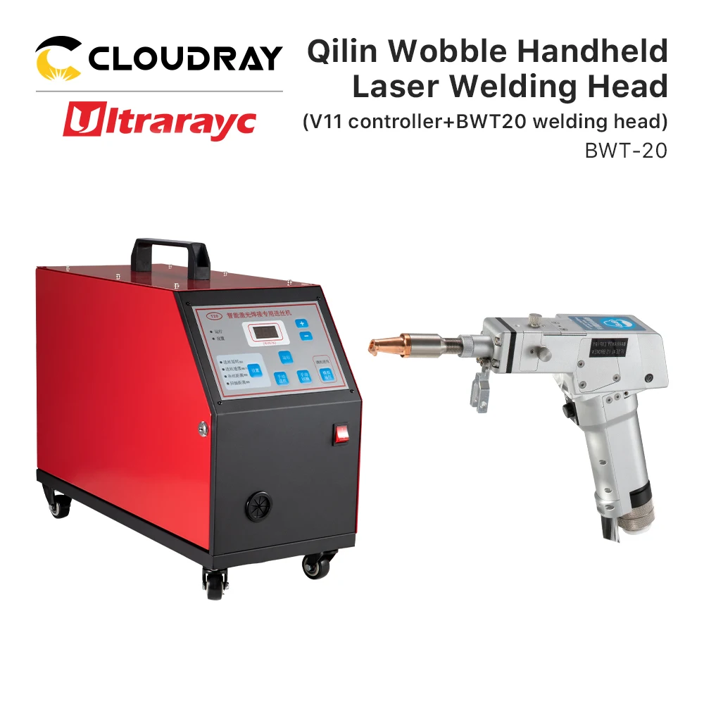 

Ultrarayc 1064nm Fiber Laser QILIN Wobble Welding Head BWT20 QBH 2000W + SS-BWT20 Wire Feeder Set for Fiber Welding Machine