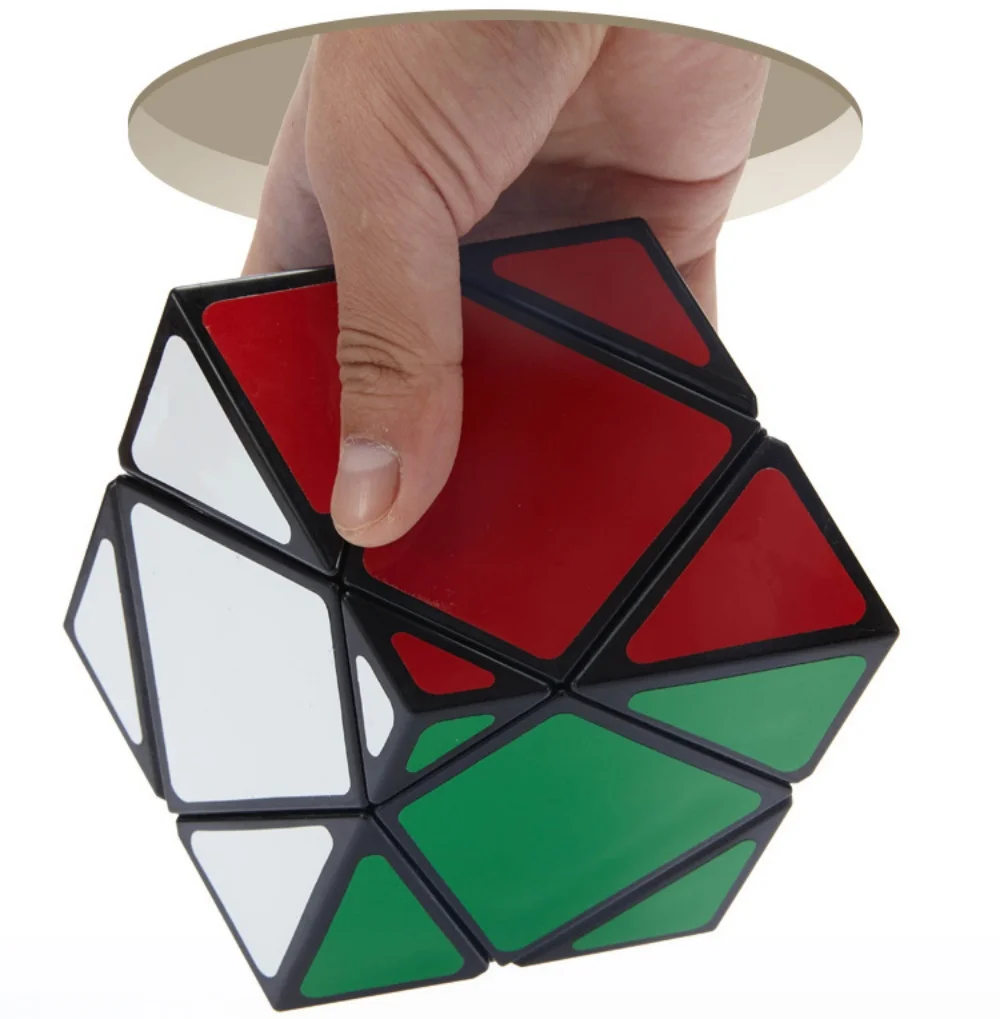 LanLan-Big Skewb Squished Cube, LL J Lin, Cubos de Quebra-cabeças Mágicos, Adesivos, Velocidade Profissional, Educacional, Torção, Sabedoria, Brinquedos do Jogo