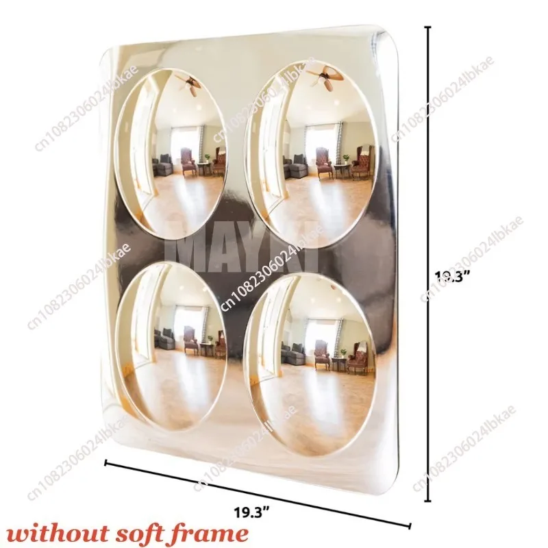 Visual and tactile sensory bubble mirror dome – a durable, soft-framed concave bubble mirror sensory toy perfect for playrooms