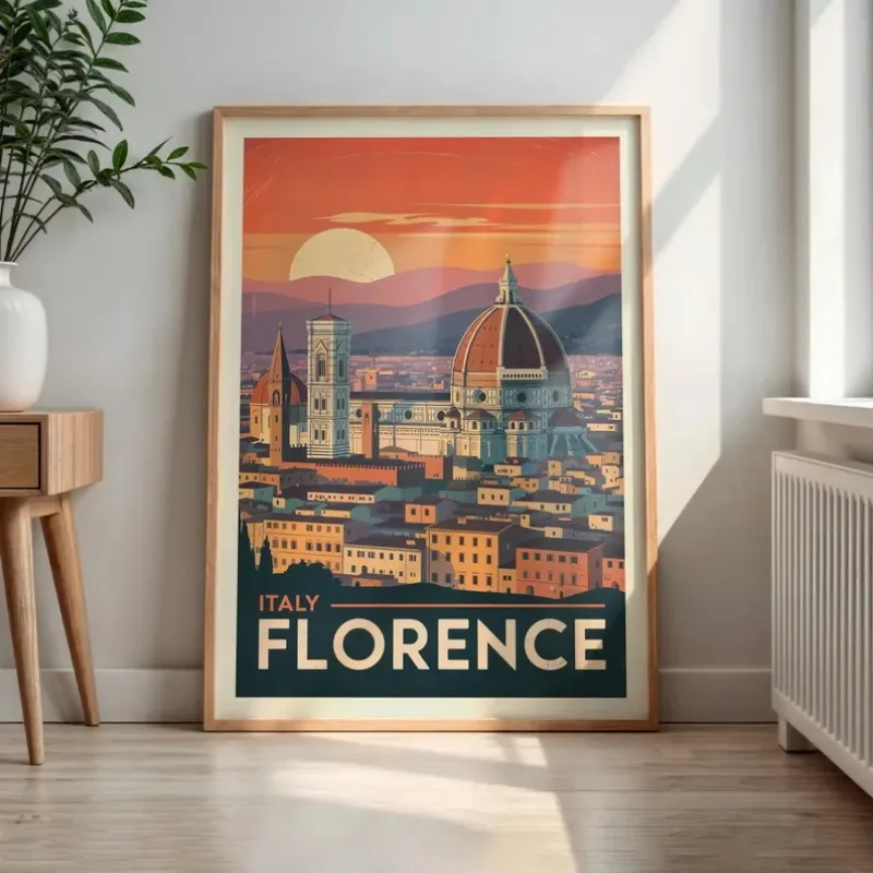 Vintage World City Travel Posters Berlin London Paris Rome Mexico Santorini Copenhagen Canvas Painting Wall Art Room Home Decor