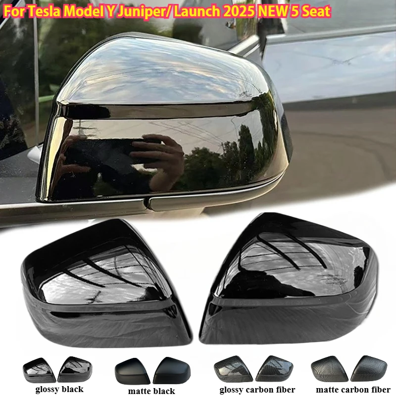 

Rear View Mirror Shell Replacement Cover Caps Case for Tesla Model Y Juniper / Launch 2025 NEW 5 Seat 4 Types