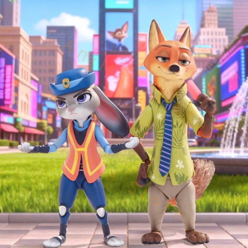 Véritable boîte aveugle de la série de figurines d'action Zootopia, Collection mignonne, ornement de bureau, tendance, cadeau Surprise