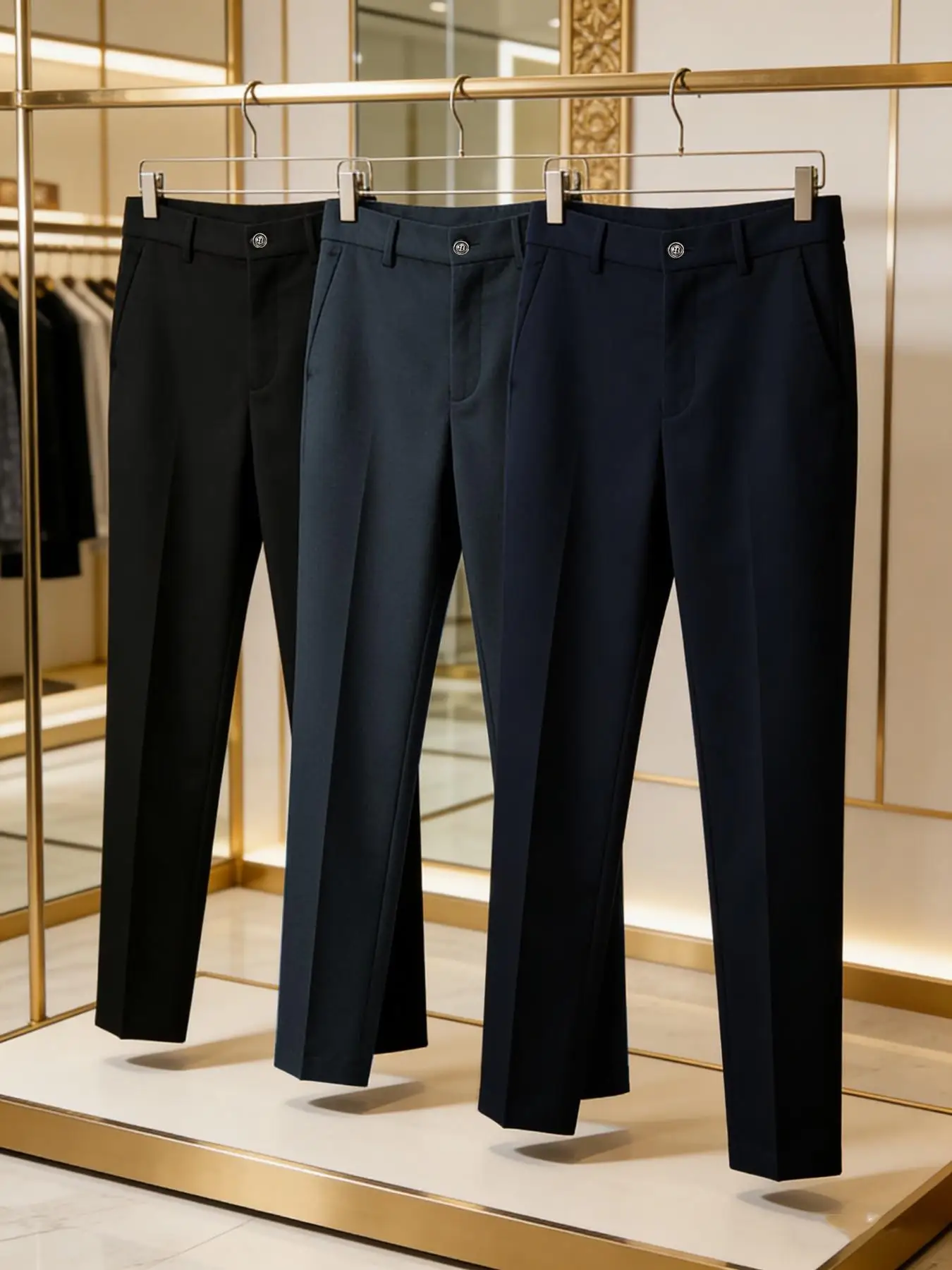 516 Men's Straight-Leg Casual Pants Multi-Pack Comfortable Fit Multi-Pocket Workwear Classic Colors Versatile Straight Fit Pants