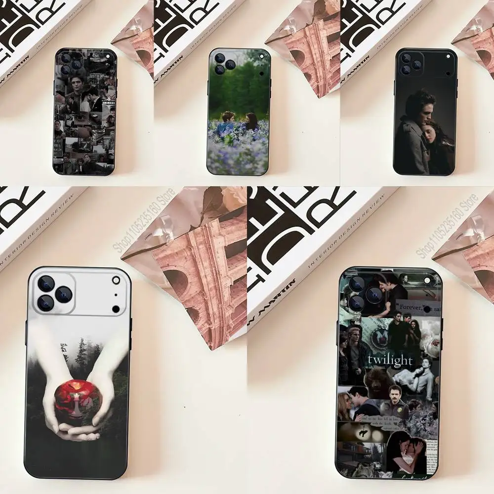 

T-Twilight TV Phone Case For iPhone 17,16,15,14,13,12,11,Pro,Max,Plus,E,SE4,Air,Mini Black Soft Cover