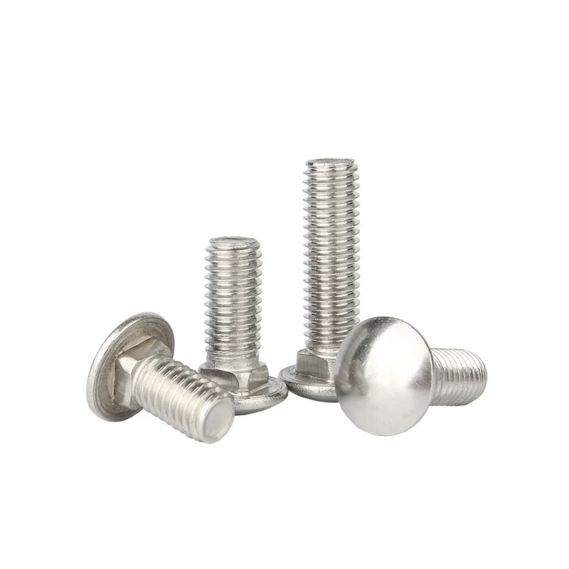 الجمالون جولة رئيس مربع الرقبة النقل المسمار المدرب الترباس M3 M4 M5 M6 M8 M10 M12 GB12 304 A2-70 الفولاذ المقاوم للصدأ الترباس L = 8 ~ 120 مللي متر