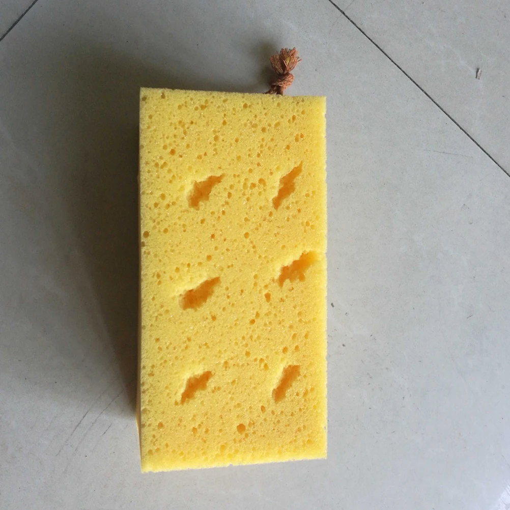 

2 Pcs Use Car Wash Sponge Dry Clothes Tire Cleaning Foam Big Sponges for Washing