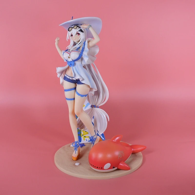 

27CM AniGame Skadi Beach Girl Arknights Figure 1/7 Scale Summer Seaside PVC Action Model Toy for Collectors And Kids Gifts