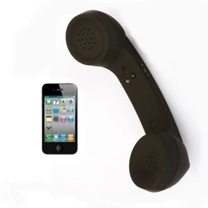 Decorative Wireless Retro Telephone Handset Bluetooth-compatible Phone Headphones External Mic Speaker Phone Call Receiver Gifts - view 6