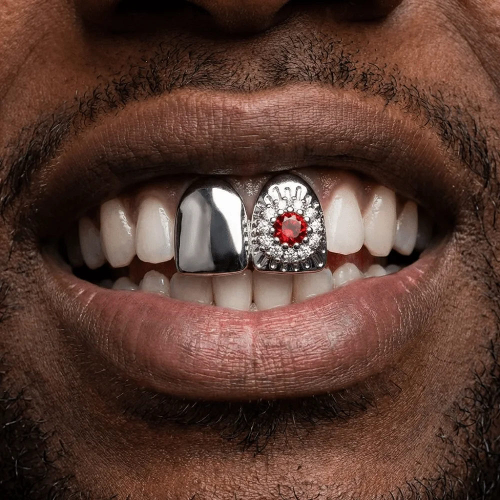 Trendy Removable Hiphop Teeth Grillz Punk Bling Dental Grills Funny Gold Silver Color Men Women Jewelry Tooth Socket