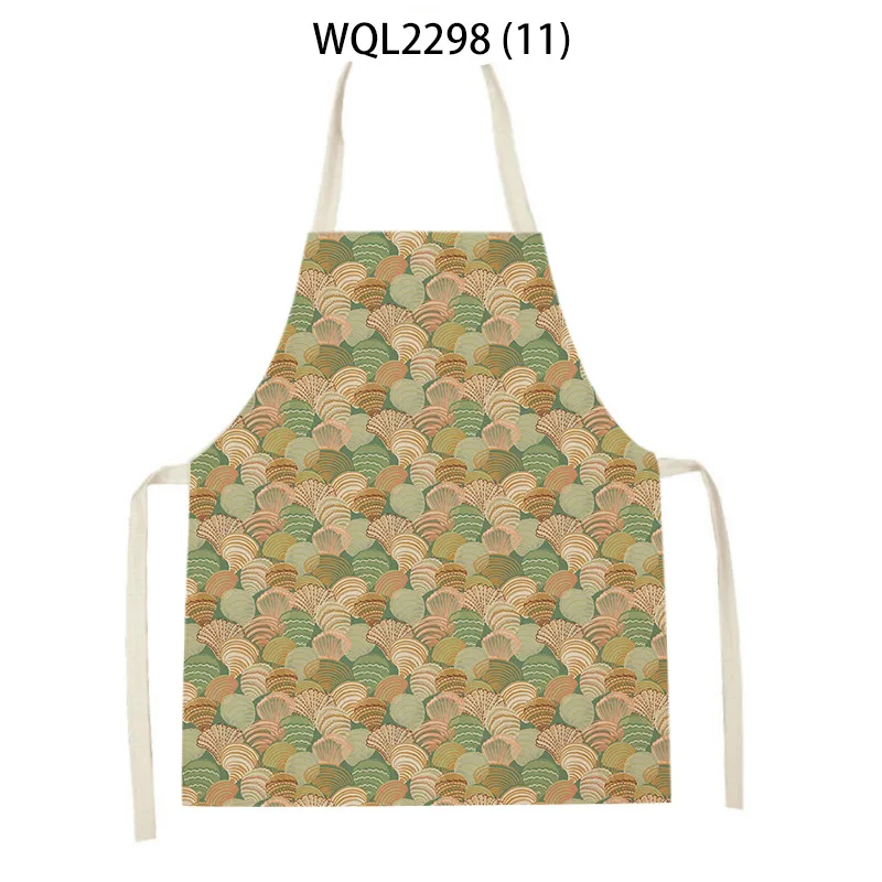 1 Pcs Halloween Pumpkin Kitchen Sleeveless Aprons for Women Bibs Deer Trees Household Cleaning Pinafore Cooking Apron 68-55cm