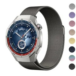 Loop Band for Huawei Watch GT 5 Pro 46mm Strap Magnetic Stainless Steel Metal Wrist Bracelet for  GT5 Pro SmartWatch Accessories