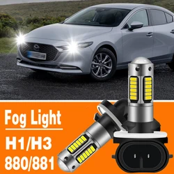 2pcs 880 881 H27W/2 PGJ13 PG13 High Power LED Car Bulbs H27 Auto Fog Lamp DRL Daytime Running Vehicle External Lights White 12V