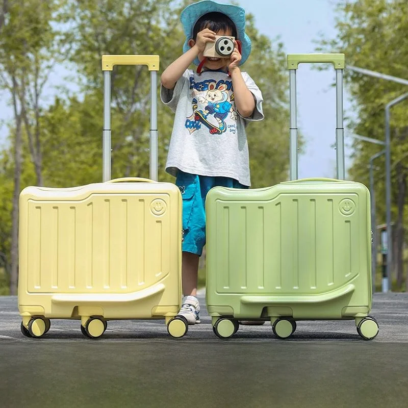 children's-carry-on-suitcase-20-inch-password-lock-expanding-layer-sweet-style-boys-girls-travel-bag-ride-sit-carry-on