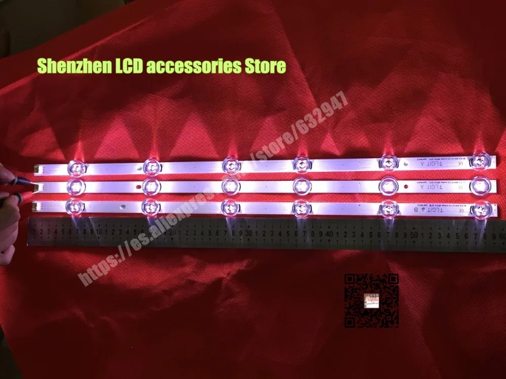 

6piece/lot FOR 32 inch use 32MB25VQ LC320DUE(FG)(A3) LED LCD TV backlight bar 2piece A + 1piece B 59CM