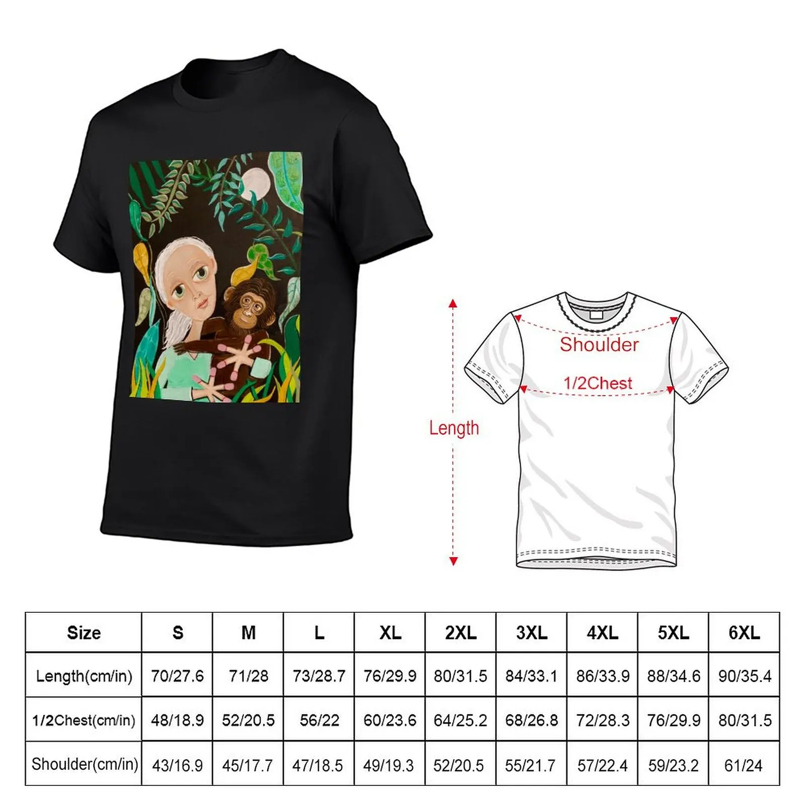 Jane Goodall T-Shirt anime stuff vintage graphic tee shirts graphic tee workout shirts for men