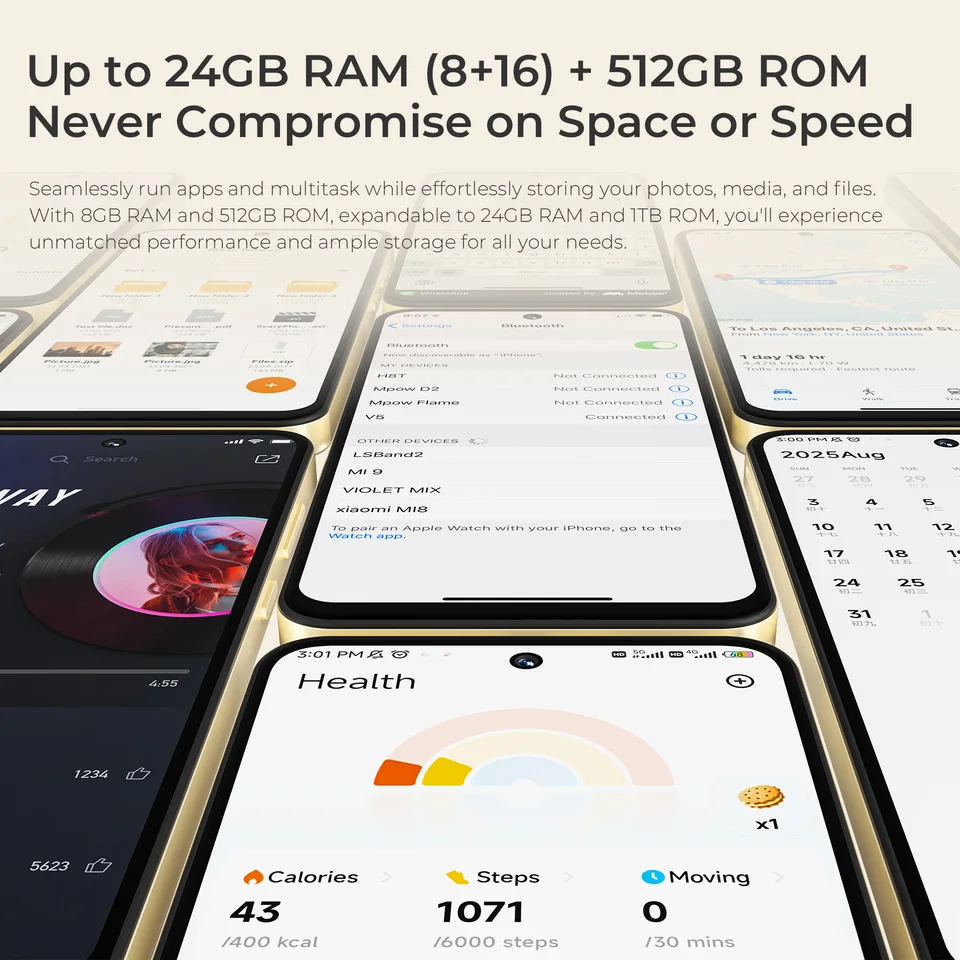 OUKITEL C69スマートフォン 7.2インチ 120Hzディスプレイ 24GB RAM